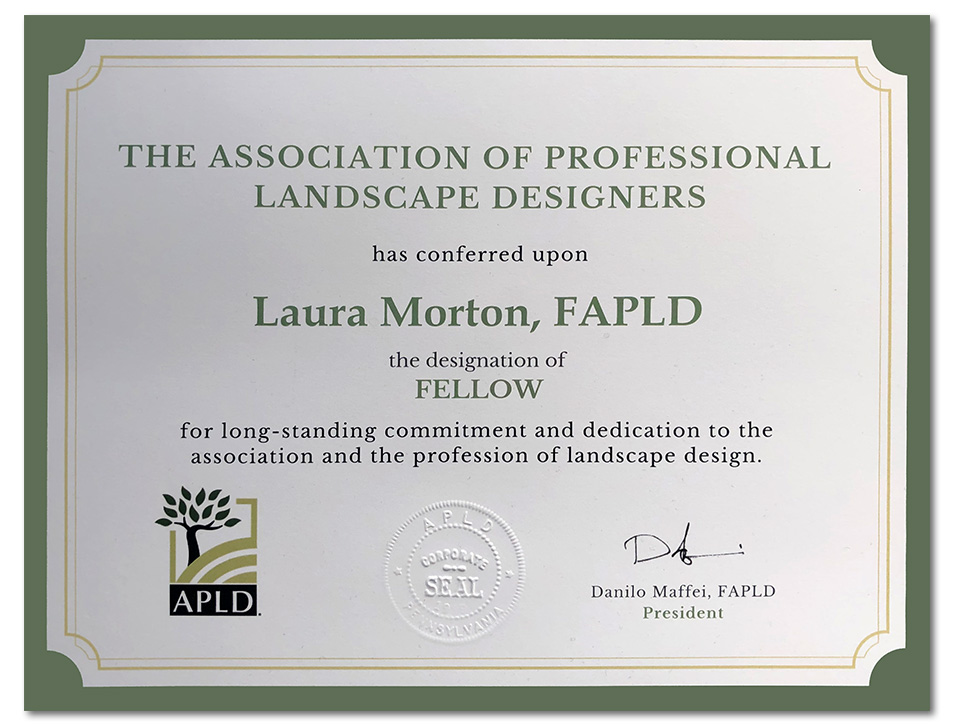 Certificate of designation a Fellow of APLD (FAPLD)
